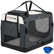 Deuba Geanta portabila pentru caini 92x64x64cm - antracit