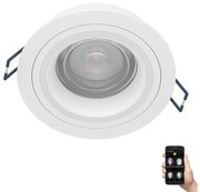 Corp de iluminat LED RGBW încastrat dimabil Eglo 900766 CAROSSO-Z 4,7W/230V alb