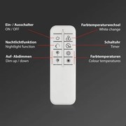 Plafonieră LED dimabilă Briloner 3641-017 FRAME LED/30W/230V 2700-6500K + telecomandă