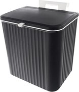Coș de gunoi negru din plastic 13 l – Orion