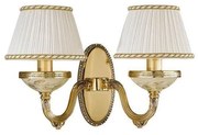 Aplica de perete clasica cu 2 brate din alama design italian 6522