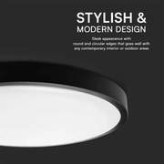Plafonieră LED pentru baie LED/24W/230V 4000K IP44 negru