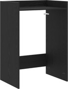 vidaXL Dulap pentru mașina de spălat Stejar Negru 67,5 x 48 x 97 cm
