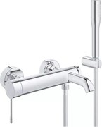 Baterie cada - dus Grohe Essence monocomanda crom lucios cu set de dus