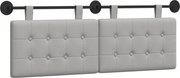 vidaXL Cap de pat suspendat Gri nori 130 x 55 x 5 cm țesătură