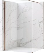 Paravan de dus Rea Flexi Transparent 130 cm cupru periat
