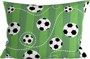 Fata de perna din policoton FOOTBALL TIME POLY 70x90 cm, verde