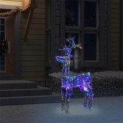 vidaXL Decorațiune de Crăciun ren, 90 leduri, 60x16x100 cm, acril