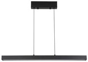 Lustra LED suspendata extensibila Linear negru