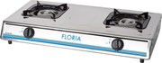 Aragaz plita inox Floria, 72 x 40 x10 cm, 2 och. ZLN8365, alimentare GPL Butelie