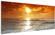 Tablou cu apus de soare din Corsica (120x50 cm)