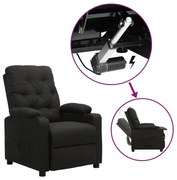 vidaXL Fotoliu cu ridicare, negru, material textil