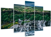 Tablou cu cascade în natură (150x105 cm)