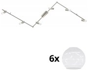 Spot LED Eglo MY CHOICE 6xE14/4W/230V crom/alb