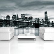 Fototapet - New York și podul Brooklin (254x184 cm)