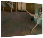 Tablou pe sticlă - Edgar Degas, Before the Ballet, reproducere (70x50 cm)