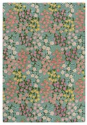 Covor verde mentă țesut manual din lână 200x290 cm Emilia Floral – Flair Rugs