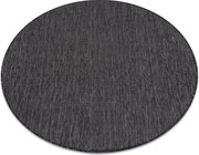 Covor SISAL SION cerc A5165A Melanj țesute plate negru