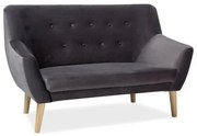 Canapea Nordic 2 velvet gri/fag Blu14