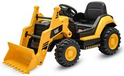 Baby Mix Tractor electric pentru copii CAT, galben