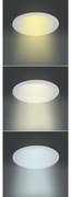 Solight WD144 - Plafonieră LED încastrabilă 24W/230V 3000/4000/6000K Ø 30 cm albă
