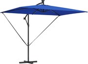 vidaXL Umbrelă de soare Albastru azur 294 x 200 x 270 cm