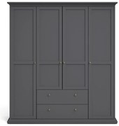 Șifonier gri 181x201 cm Paris – Tvilum