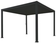 Pergola Reflect PREMIUM pentru gradina si terasa, aluminiu, antracit, 3x4 m