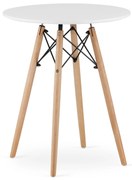 PROMOTIE Masa de dining alba OSLO 60x60cm a doua calitate