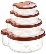 Caserolă gustare Orion ZOO tigru, 4 buc.