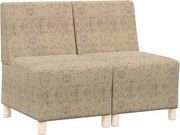 vidaXL Unitate Sofa Modulară Fără Brațe 2 pcs Gri deschis