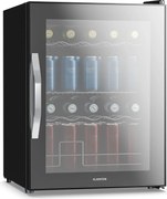 Klarstein Beersafe frigider pentru băuturi cu uși din sticlă oglindă | 64 x 48 cm | Iluminare interioară LED