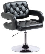 HR8403N Scaun Neagră Piele Ecologica