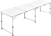 vidaXL Masă camping din aluminiu reglabilă 240 x 60 cm