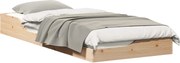 vidaXL Cadru de pat Maro 100 x 220 cm Lemn de pin masiv
