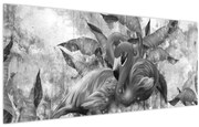 Tablou - Graffiti cu flamingo (120x50 cm)
