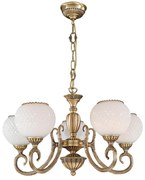 Candelabru din alama cu 5 brate design italian 8450