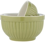 IB Laursen Mini boluri ceramice verde MYNTE HERBAL GREEN, set 3 buc