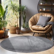 Covor gri lavabil rotund ø 120 cm Sky – Ayyildiz Carpets