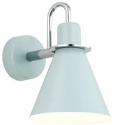 Aplica moderna design retro Beverly albastru/crom