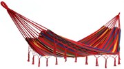 Deuba Hamac cu franjuri rosu - 320x150cm