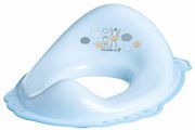 Reductor toaleta copii, antiderapant, Zebra Light Blue, Maltex Baby