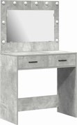 vidaXL Masă de Machiaj Gri din beton 78,5 x 41 x 135 cm Lemn compozit