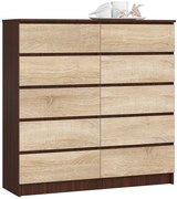 Comodă Kapil III (wenge + Stejar sonoma). 1069388