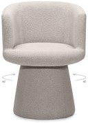 Fotoliu design rotativ YATO, gri-bej