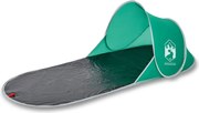 vidaXL Cort de plajă pop-up, verde marin, impermeabil
