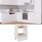 vidaXL Dulap pentru cuptor &quot;Riga&quot;, alb, 60x46x81,5 cm, lemn prelucrat