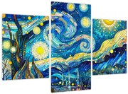 Tablou – Mozaic al nopții înstelate (90x60 cm)