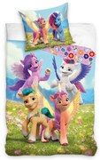 Lenjerie de pat din bumbac pentru copii My LittlePony New Generation, 140 x 200 cm, 70 x 90 cm