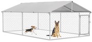 PawHut Cusca Caini Exterior, Spațiu Generos 4x2,3x1,5m, Ideal pentru Siguranța Animalelor | Aosom Romania